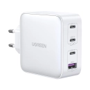 Kućni punjač UGREEN Nexode, 100W, 3x USB C, Power Delivery 3.0, Quick Charge 4.0, GaN, bijeli