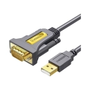 Kabel UGREEN, USB A 2.0 (M) na RS232 (M), 2m, crni