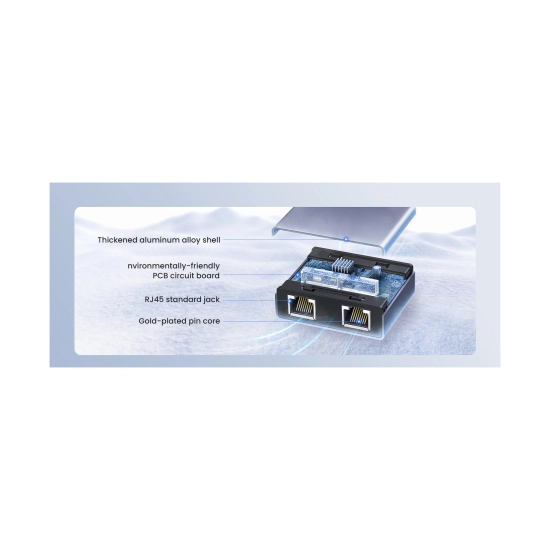 Razdjelnik UGREEN, RJ45 1 na 2x RJ45, sivi Razdjelnik UGREEN, RJ45 1 na 2x RJ45, sivi