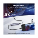 USB HUB UGREEN 6-in-1, USB C na 2x USB C, USB C PowerDelivery 100W, 2x USB A, HDMI 4K@60, sivi