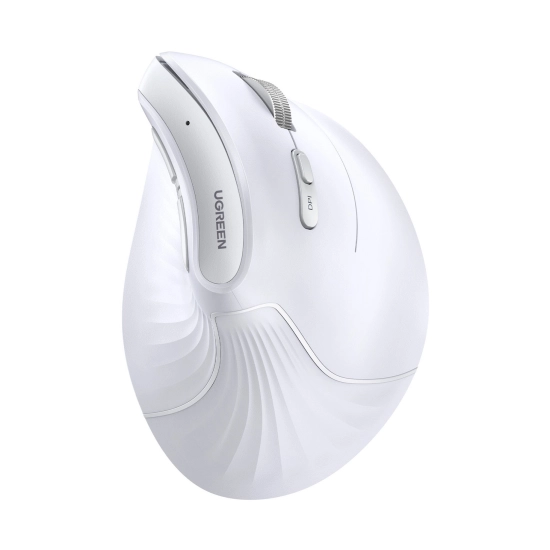 Miš UGREEN, vertikalni, bežični, Bluetooth, 4000 DPI, bijeli