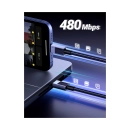 Kabel UGREEN, USB C (M) na USB C (M), PowerDelivery 100W, 5A, sivi, 1m