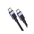 Kabel UGREEN, USB C (M) na USB C (M), PowerDelivery 100W, 5A, sivi, 1m