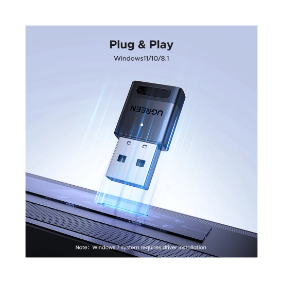 Adapter UGREEN, USB A, Bluetooth 5.4, crni Adapter UGREEN, USB A, Bluetooth 5.4, crni