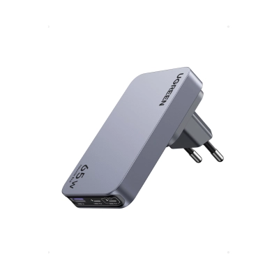Kućni punjač UGREEN Ultra-Slim Nexode Pro, 65W, 2x USB C, USB A, GaNInfinity, crni  