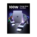 Kabel UGREEN, USB C (M) na USB C (M), PowerDelivery 100W, 5A, sivi, 2m