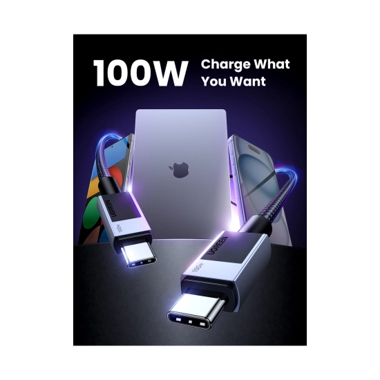 Kabel UGREEN, USB C (M) na USB C (M), PowerDelivery 100W, 5A, sivi, 2m Kabel UGREEN, USB C (M) na USB C (M), PowerDelivery 100W, 5A, sivi, 2m