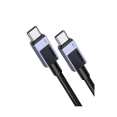 Kabel UGREEN, USB C (M) na USB C (M), PowerDelivery 100W, 5A, sivi, 2m
