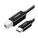Kabel UGREEN, USB C (M) to USB B 2.0 (M), Printer, 1m, crni