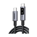 Kabel UGREEN Uno USB C (M) to USB C (M), PowerDelivery, Fast Charging 5A Max, crni, 1m