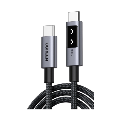 Kabel UGREEN Uno USB C (M) to USB C (M), PowerDelivery, Fast Charging 5A Max, crni, 1m  
