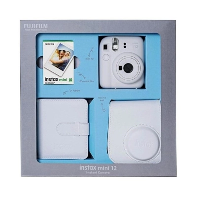 Set FUJIFILM Instax Mini 12 Bundle Box, Fotoaparat, Film 10/1, torbica, foto album, bijeli - Fujifilm Set FUJIFILM Instax Mini 12 Bundle Box, Fotoaparat, Film 10/1, torbica, foto album, bijeli - Fujifilm