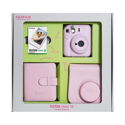Set FUJIFILM Instax Mini 12 Bundle Box, Fotoaparat, Film 10/1, torbica, foto album, rozi - Fujifilm Set FUJIFILM Instax Mini 12 Bundle Box, Fotoaparat, Film 10/1, torbica, foto album, rozi - Fujifilm
