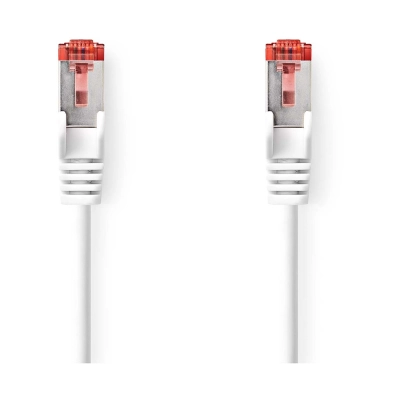 Kabel NEDIS CCGL85221WT100, Patch, CAT6 S/FTP, bijeli, 10m   - Mrežni kabeli