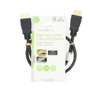 Kabel NEDIS CVGL34060BK05, HDMI (m) na HDMI (m), 4K@60Hz, ethernet, crni, 0.5m