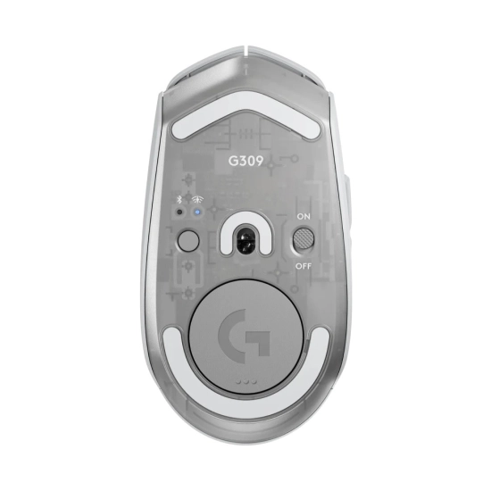 Miš LOGITECH G309, bežični, Bluetooth, 25600dpi, bijeli