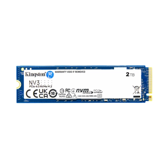 SSD 2000 GB KINGSTON SNV3S/2000G, M.2 2280 PCIe 4.0 NVMe, maks do 6000/5000 MB/s SSD 2000 GB KINGSTON SNV3S/2000G, M.2 2280 PCIe 4.0 NVMe, maks do 6000/5000 MB/s