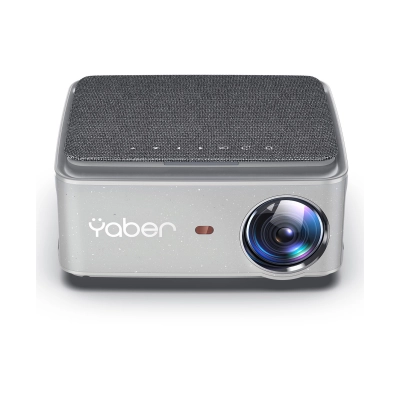 OŠTEĆENA AMBALAŽA - Projektor YABER PRO U6,  Full HD 1920x1080p (podržava 4K), kontrast 20000:1, 2,4G+5G Wi-Fi,  Bluetooth 5.1, životni vijek lampe 200.000 sati  