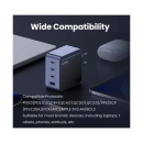 Kućni punjač UGREEN Nexode S, 100W, 3x USB C, USB A, sivi