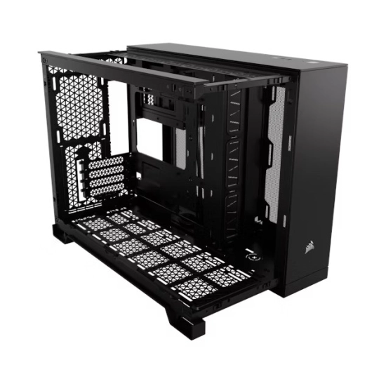 Kućište CORSAIR 2500D Airflow, CC-9011263-WW, Mini-ITX/Micro-ATX, Mid-Tower Dual Chamber, crno