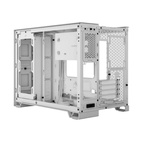 Kućište CORSAIR 2500D Airflow, CC-9011264-WW, Mini-ITX/Micro-ATX, Mid-Tower Dual Chamber, bijelo