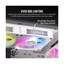 Ventilator CORSAIR RX iCue Link RX140 RGB, CO-9051024-WW, 140mm x 25mm,, Dual Fan Kit, bijeli