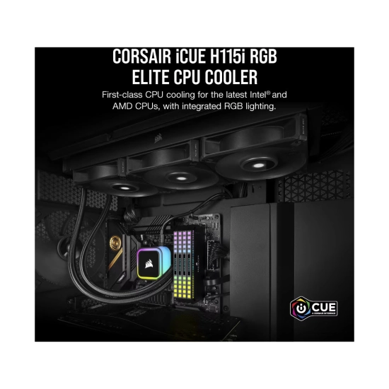 Vodeno hlađenje CORSAIR iCue H115i Elite, CW-9060059-WW, 280mm