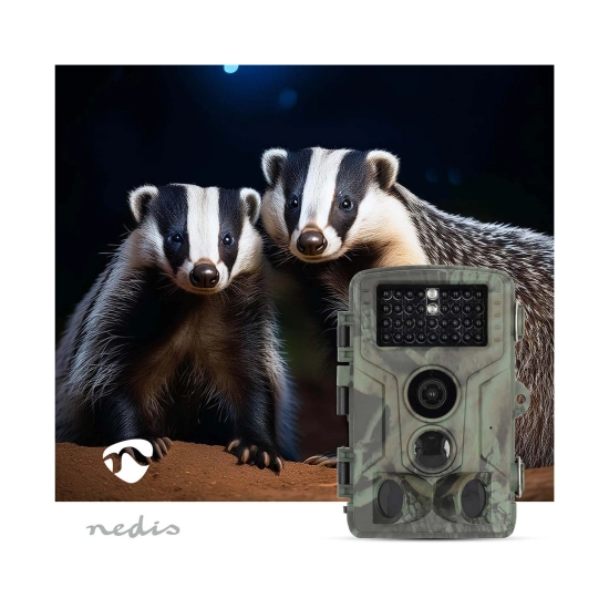 Kamera za lov NEDIS WCAM180GN, 4K UHD, 50 MP, IP65, prikaz 60 stupnjeva, noćni vid, detekcija pokreta 20m