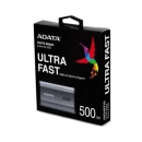 SSD vanjski 500 GB ADATA SE880, 2000/2000 MB/s, USB 3.2, sivi