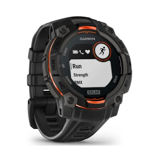 Pametni sportski sat GARMIN Instinct 3 Solar 010-02934-00, 45mm, crni, crni remen