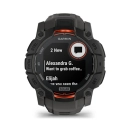 Pametni sportski sat GARMIN Instinct 3 Solar 010-02935-00, 50mm, crni, remen boje ugljena