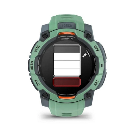Pametni sportski sat GARMIN Instinct 3 Amoled 010-02936-01, 45mm, zeleno sivi, zeleno sivi remen