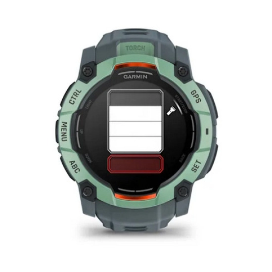 Pametni sportski sat GARMIN Instinct 3 Amoled 010-03020-01, 50mm, zeleno-sivi, remen boje sumraka