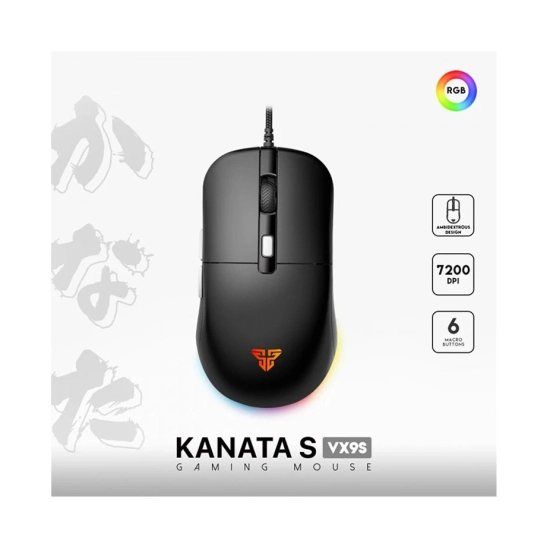 Miš FANTECH KANATA VX9S, gaming, žični, 7200 DPI, crni Miš FANTECH KANATA VX9S, gaming, žični, 7200 DPI, crni