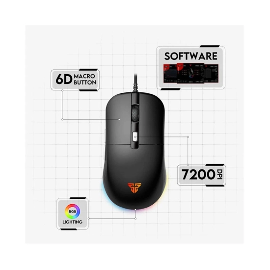 Miš FANTECH KANATA VX9S, gaming, žični, 7200 DPI, crni Miš FANTECH KANATA VX9S, gaming, žični, 7200 DPI, crni