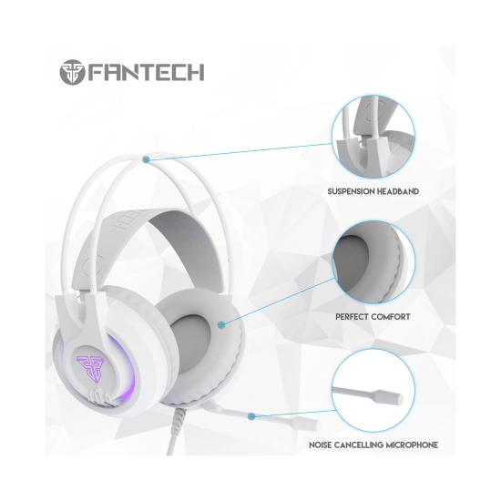 Slušalice FANTECH CHEF II HG20, žične, mikrofon, 2x 3.5mm, USB A, bijele Slušalice FANTECH CHEF II HG20, žične, mikrofon, 2x 3.5mm, USB A, bijele