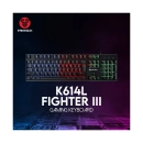 Tipkovnica FANTECH FIGHTER III K614L, žična, crna