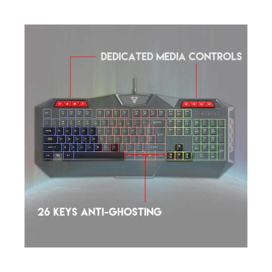 Tipkovnica + miš + podloga FANTECH P31 HERO Gaming Combo, žična, crna Tipkovnica + miš + podloga FANTECH P31 HERO Gaming Combo, žična, crna