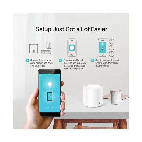 Access point TP-LINK Deco X20 (2-pack), AX1800, Mesh WiFi 6, 574Mbps/1201Mbps, 2 komada