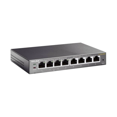 Switch TP-LINK TL-SG108PE, 10/100/1000 Mbps, 4x PoE+, 8-port   - TP-Link