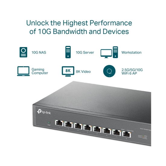 Switch TP-LINK TL-SX1008, 10G, 8-port, 13incha