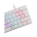 Tipkovnica WHITE SHARK GK-006212 Nagamaki, mehanička, crveni switch, USB C, LED, HR layout, bijela