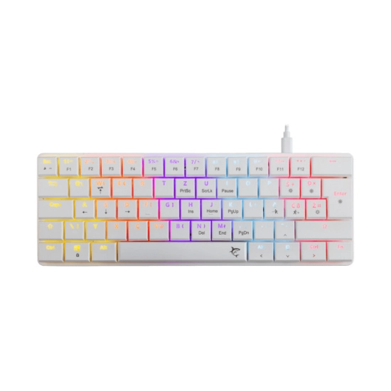 Tipkovnica WHITE SHARK GK-006212 Nagamaki, mehanička, crveni switch, USB C, LED, HR layout, bijela Tipkovnica WHITE SHARK GK-006212 Nagamaki, mehanička, crveni switch, USB C, LED, HR layout, bijela