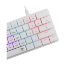 Tipkovnica WHITE SHARK GK-006211 Nagamaki, mehanička, crveni switch, USB C, LED, US layout, bijela