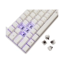 Tipkovnica WHITE SHARK GK-004231 Shinobi-2, mehanička, smeđi switch, USB C, RGB, US layout, bijela