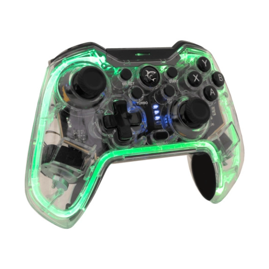 Gamepad WHITE SHARK Preatorian GPW-8040, bežični, za PS4/PS3/Switch/Android/PC, transparentni Gamepad WHITE SHARK Preatorian GPW-8040, bežični, za PS4/PS3/Switch/Android/PC, transparentni