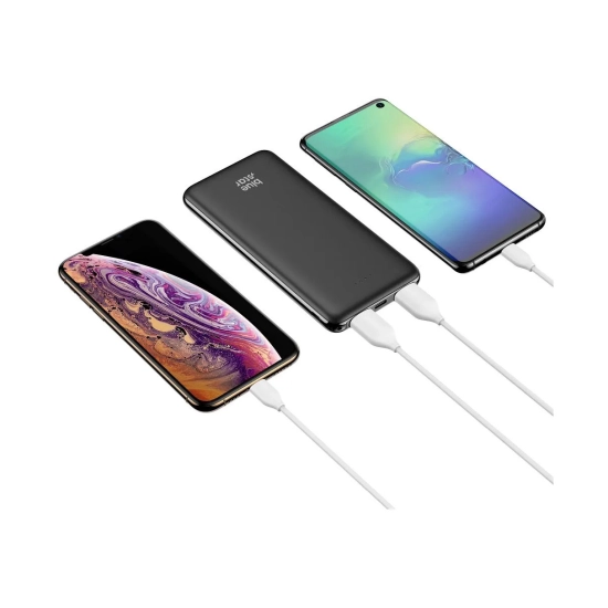 Prijenosno napajanje powerbank BLUE STAR W1061, 10.000 mAh, 2x USB A, crno