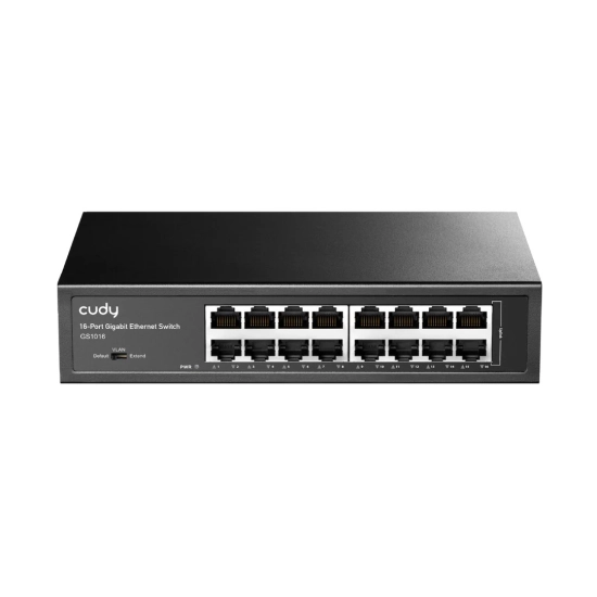 Switch CUDY GS1016, 10/100/1000 Mbps, 16-port, 1U Switch CUDY GS1016, 10/100/1000 Mbps, 16-port, 1U