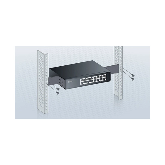 Switch CUDY GS1016, 10/100/1000 Mbps, 16-port, 1U Switch CUDY GS1016, 10/100/1000 Mbps, 16-port, 1U