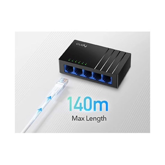 Switch CUDY GS105D, 10/100/1000 Mbps, 5-port Switch CUDY GS105D, 10/100/1000 Mbps, 5-port